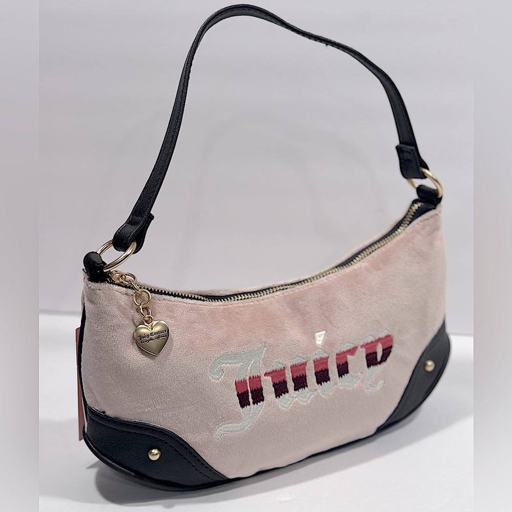 Juicy Couture Retro Vibe Shoulder Bag / Dusty Blush - Chocolate